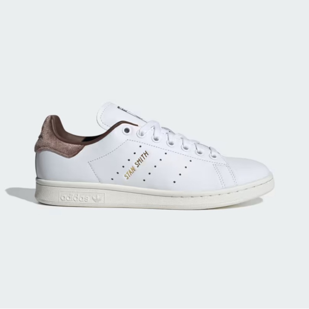 Adidas White and Brown velvet Sneakers 7 NWT